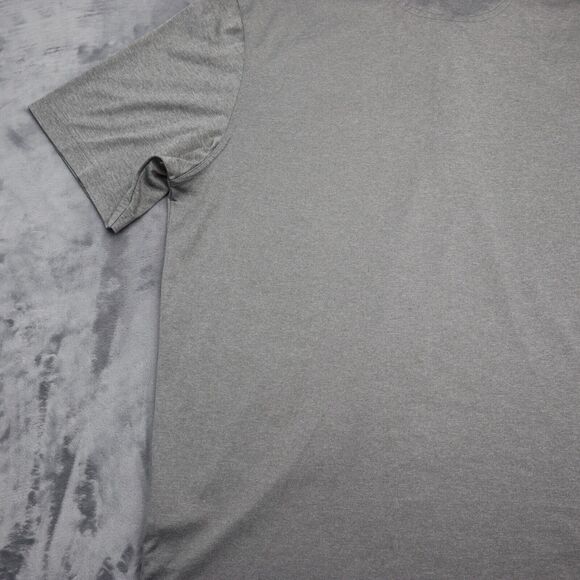 Greg Norman Shirt Mens L Gray Slit Chest Button Short Sleeve Collared Top - Picture 13 of 16